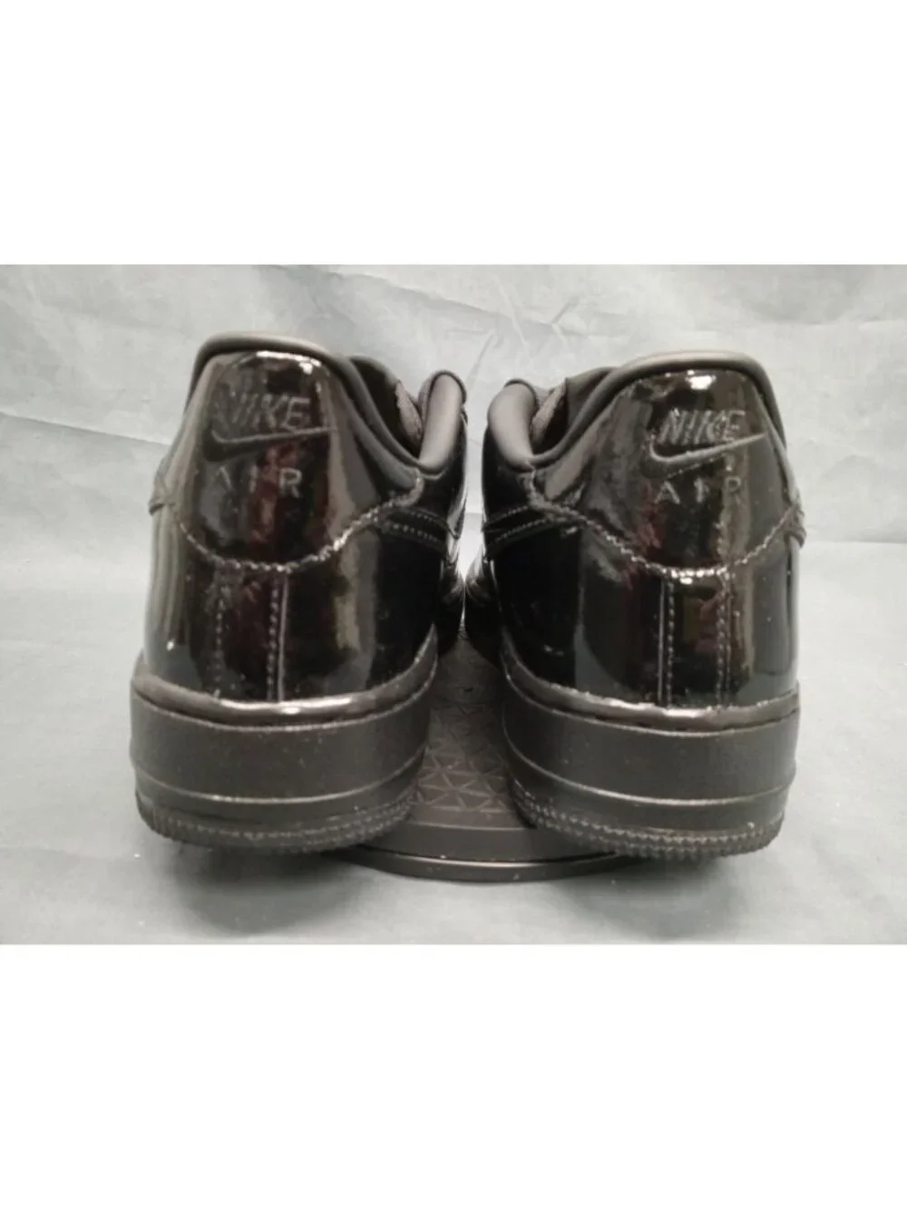 Nike Air Force 1 BG (GS) Triple Black Patent Leather Boys Size 4 NEW NO BOX!